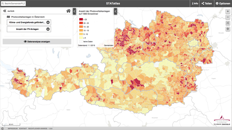 (c) Screenshot PV-Landkarte Österreich